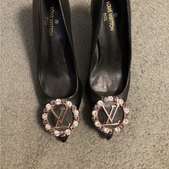 Louis Vuitton Black Heels with Embellished Detail - Picture 2 of 5